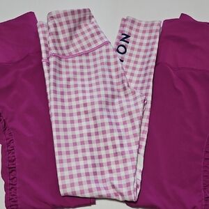Nike & Peloton Magenta Dri-FIT Leggings  Size XS/S Bundle Of 3 Pair Of Leggings